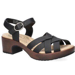 Easy Street Miyah Black Slip-Resistant Heeled Sandals Sz 9M - Retail $105